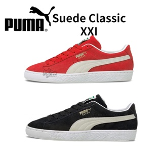 韓國代購 Puma Suede Classic XXI 黑白 白紅 燙金LOGO 休閒板鞋 翻毛皮 男女同款 運動鞋
