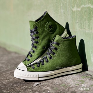 converse chuck 70 hi 男女 草綠 高筒 法蘭絨 運動 休閒鞋 a04284c