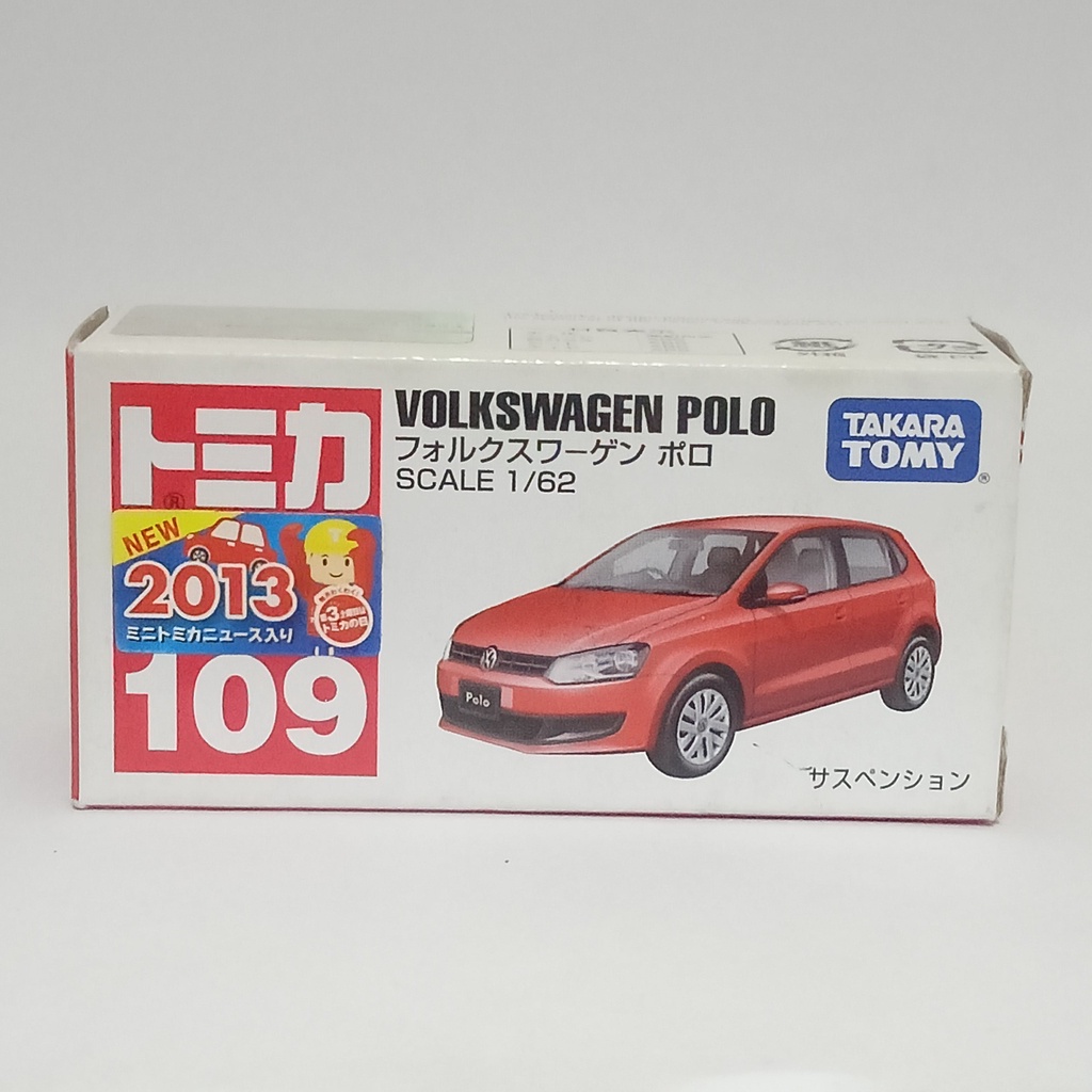 Merah Tomica No 109 Volkswagen Polo Red Takara Tomy 壓鑄微型車兒童玩