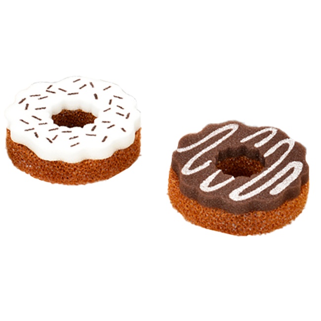 CK777-6 烘焙幸福生活-耐用.洗淨力雙效清潔海綿/甜甜圈