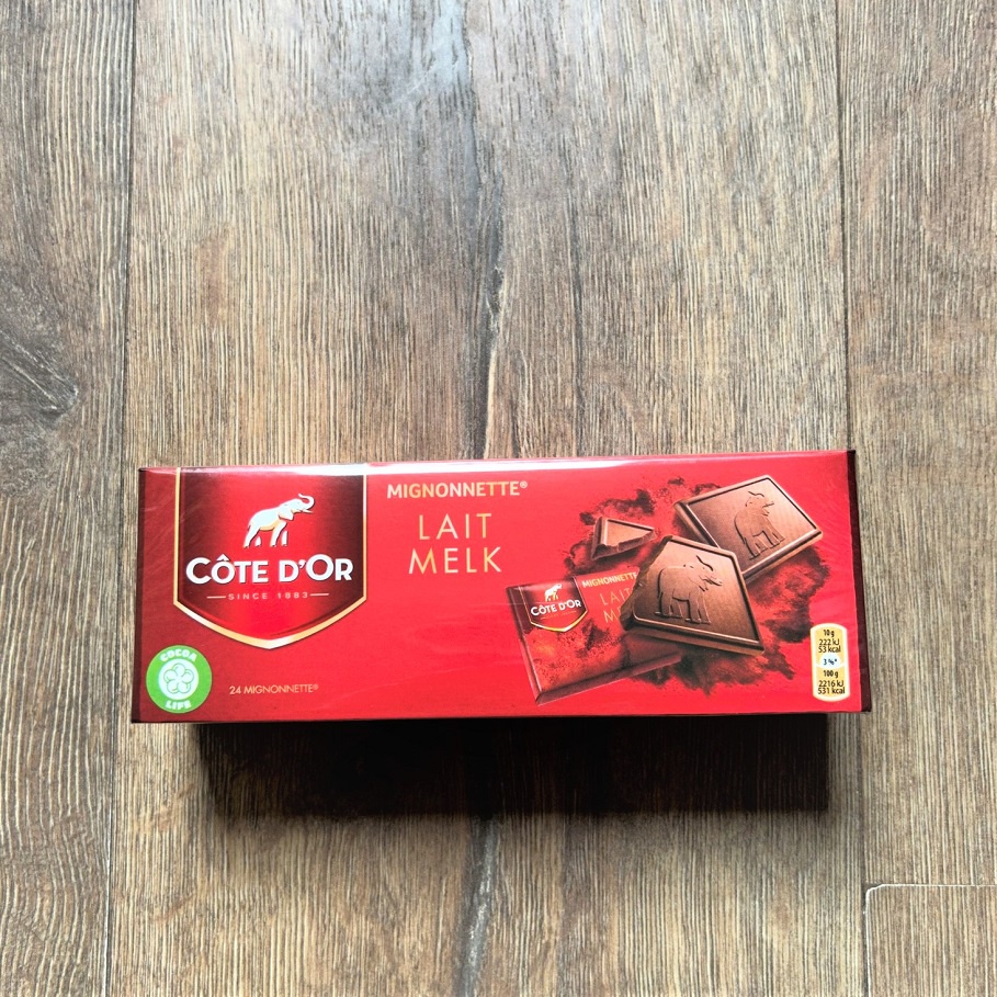 比利時製 Cote D'or Mignonnette chocolates 大象巧克力磚 薄片 超商要先跟老闆重複確認