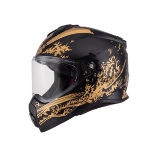 【SOL Helmets】SS-2P複合式安全帽 (織田信長 消光黑/金) 帽舌需另加購｜ SOL安全帽官方商城