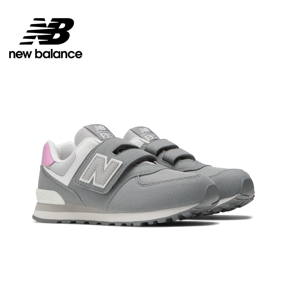 【New Balance】 NB 童鞋_中性_灰色_PV574MG1-W楦 574 中童