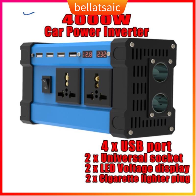 BLUE 4000W Inverter DC 12V to AC 220V Modified Sine Wave Con