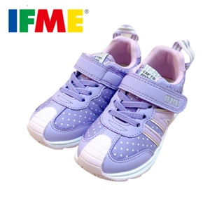 [現貨]IFME-勁步系列 點點薰衣草-紫色 日本機能童鞋 原廠公司貨 運動鞋 布鞋