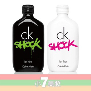 CK One Shock for him 男性淡香水/身體噴霧 / for her 女性淡香水 100ML【小7美妝】