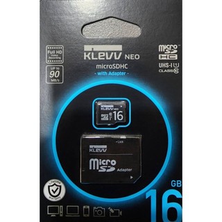 【藍海小棧16GB KLEVV Micro SDHC 記憶卡UHS-1 90MB/S SD卡 TF卡 行車紀錄器 手機
