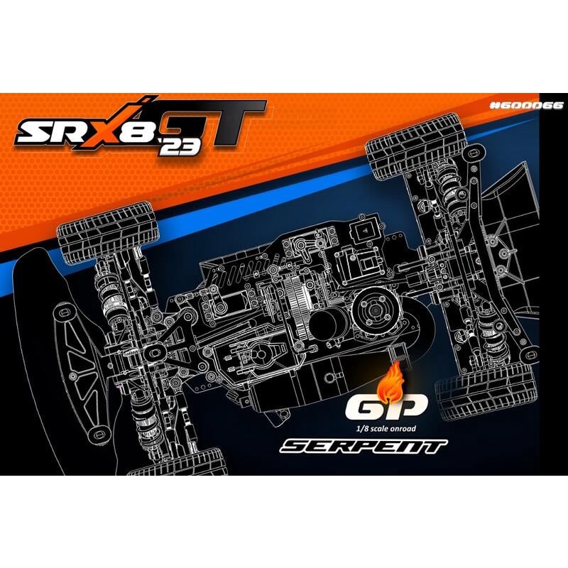 亞丁RC SERPENT 600066 SRX8GT 2023版 1/8高階GT引擎房車KIT版