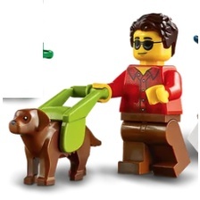 LEGO 樂高 60292 CITY 導盲犬+盲人 狗
