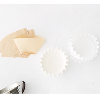 TIMEMORE 泰摩 淨白型咖啡濾紙 圓錐形扇形方形咖啡濾紙 適用HARIO V60 B75咖啡濾杯 蛋糕濾紙