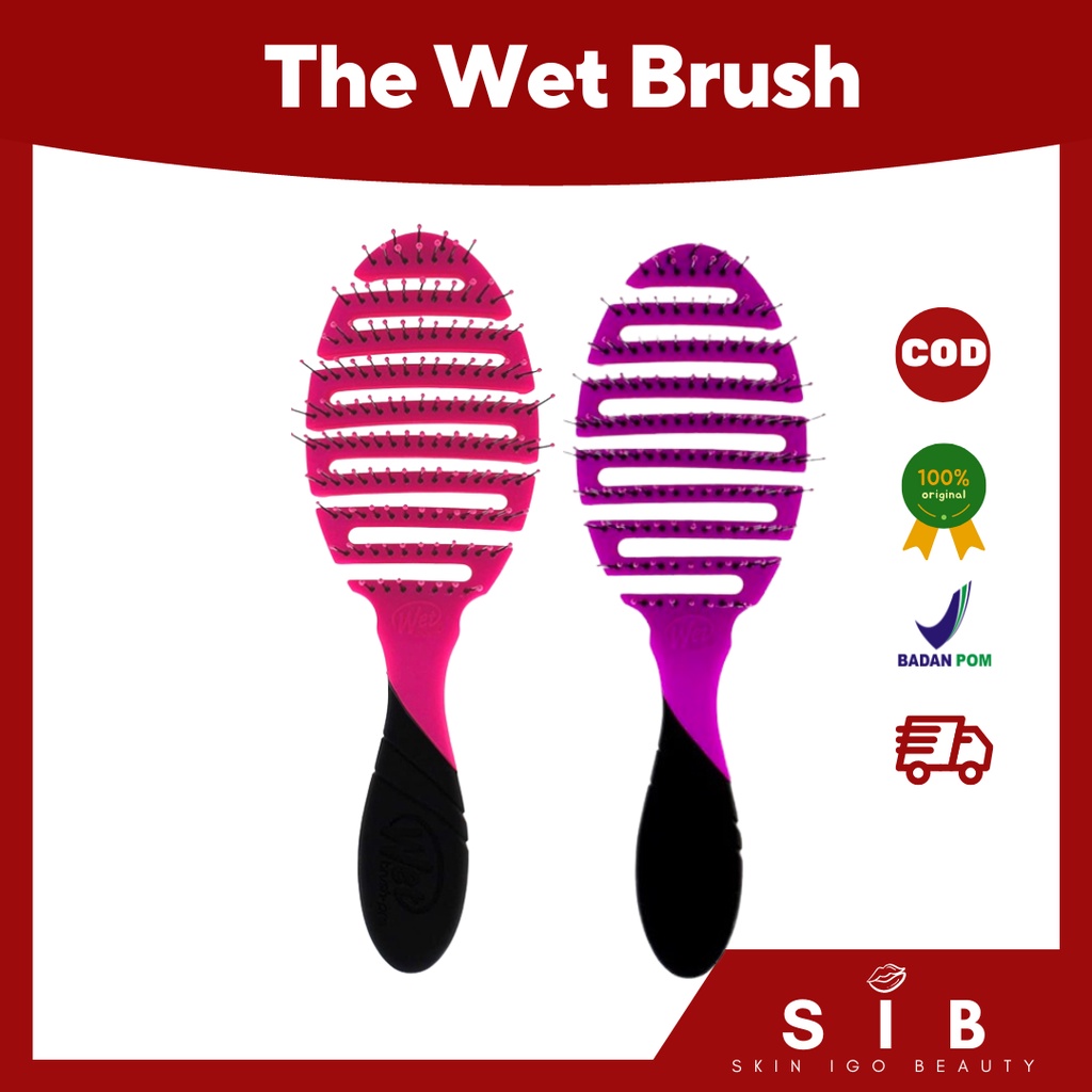 The Wet Brush Pro Flex Dry 輕鬆提亮皺紋頭髮和按摩頭皮 22.5 厘米