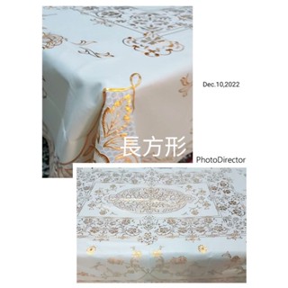 [ESF]防水燙金桌巾/長方形/橢圓形