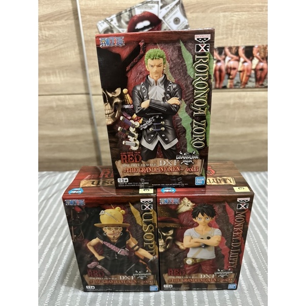 全新🔥現貨 金證 代理日版 未拆 RED 劇場版 DXF  紅髮 索隆 魯夫 騙人布 one piece準盒 海賊王