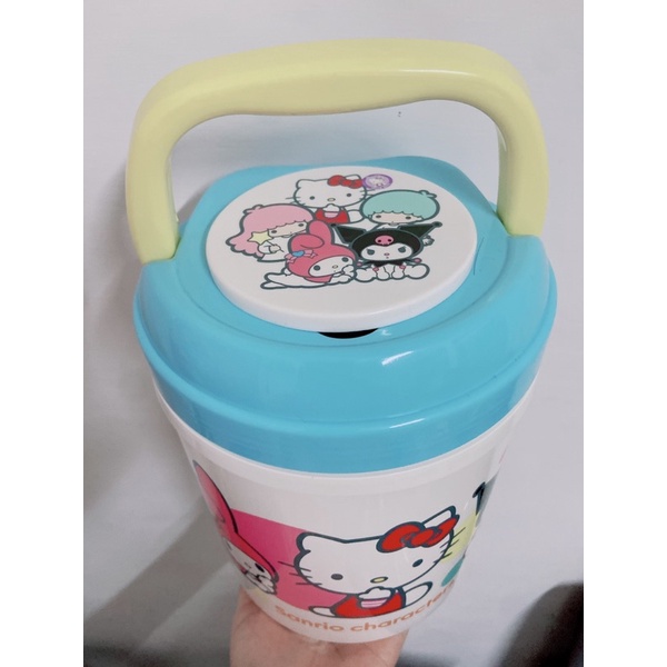 凱蒂貓甜筒 乖乖桶 三麗鷗 SANRIO 手提塑膠收納筒 Hello Kitty 凱蒂貓收藏品 小朋友甜筒 提籃