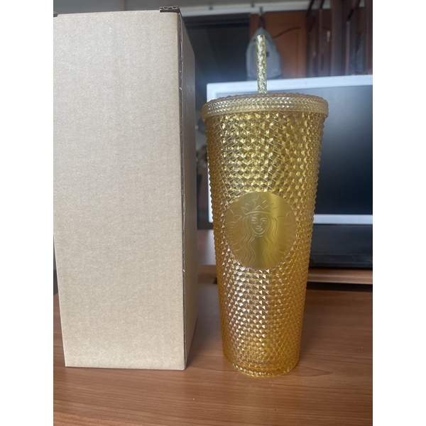 Starbucks Bling亮金隨身杯（24oz)全新正品