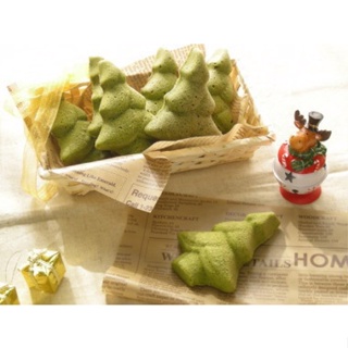 日本 CAKELAND 聖誕樹蛋糕模盤(6入) 聖誕樹 聖誕節 蛋糕模 餅乾模 造型模具 烘焙模具