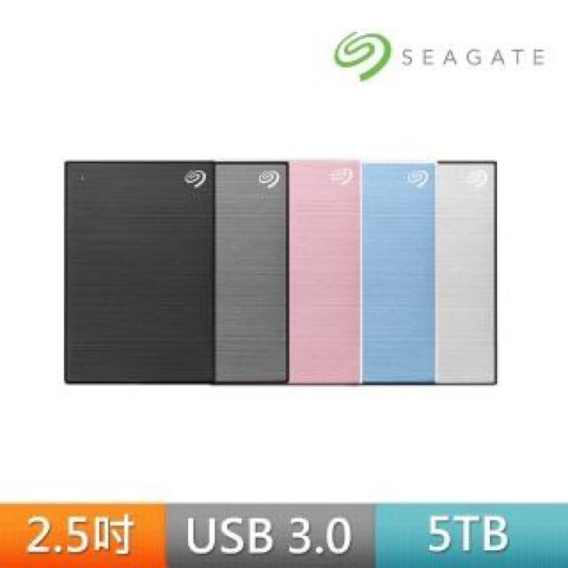 希捷 行動硬碟5TB  2.5吋   二手（保固內）