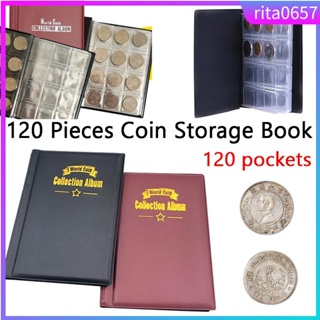 120 Pieces Coin Storage Book Coin Collection Album Volume Fo