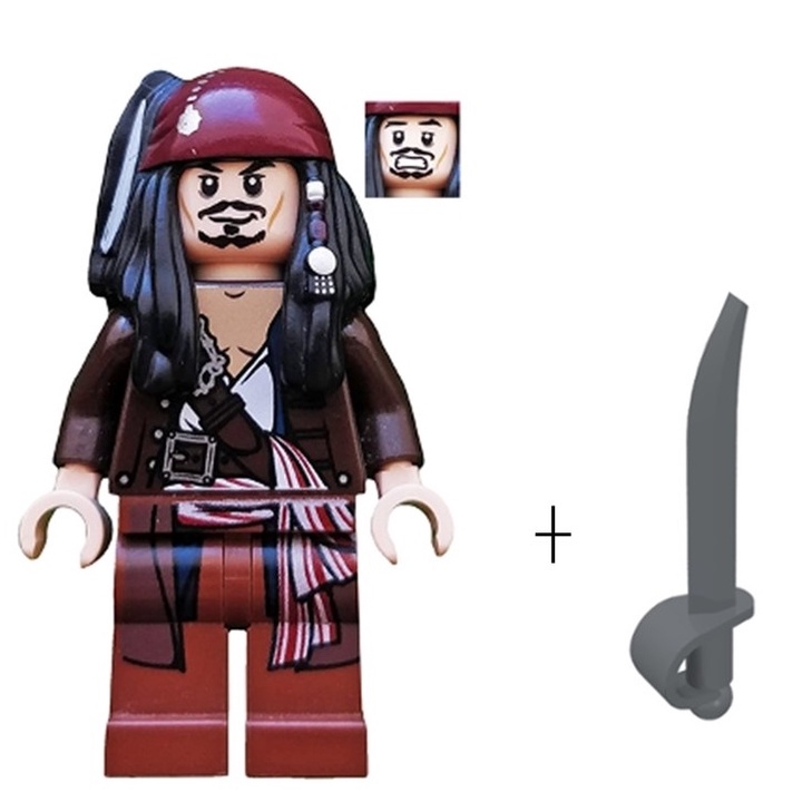 玩樂趣 LEGO樂高 4184 Captain Jack Sparrow  二手人偶 poc034