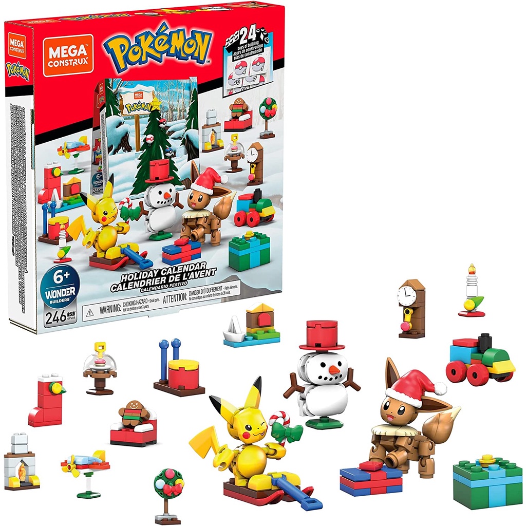 全新 Mega Construx 寶可夢 倒數月曆  聖誕節 積木 玩具