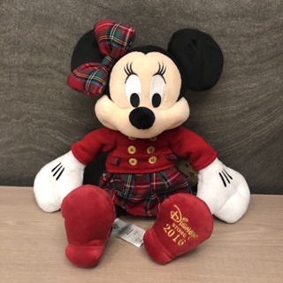 全新 現貨 快速出貨 東京迪士尼 米奇 耶誕 聖誕節 交換禮物2016 聖誕節限定 米妮 紅毛衣 絨毛 玩偶 娃娃 布偶