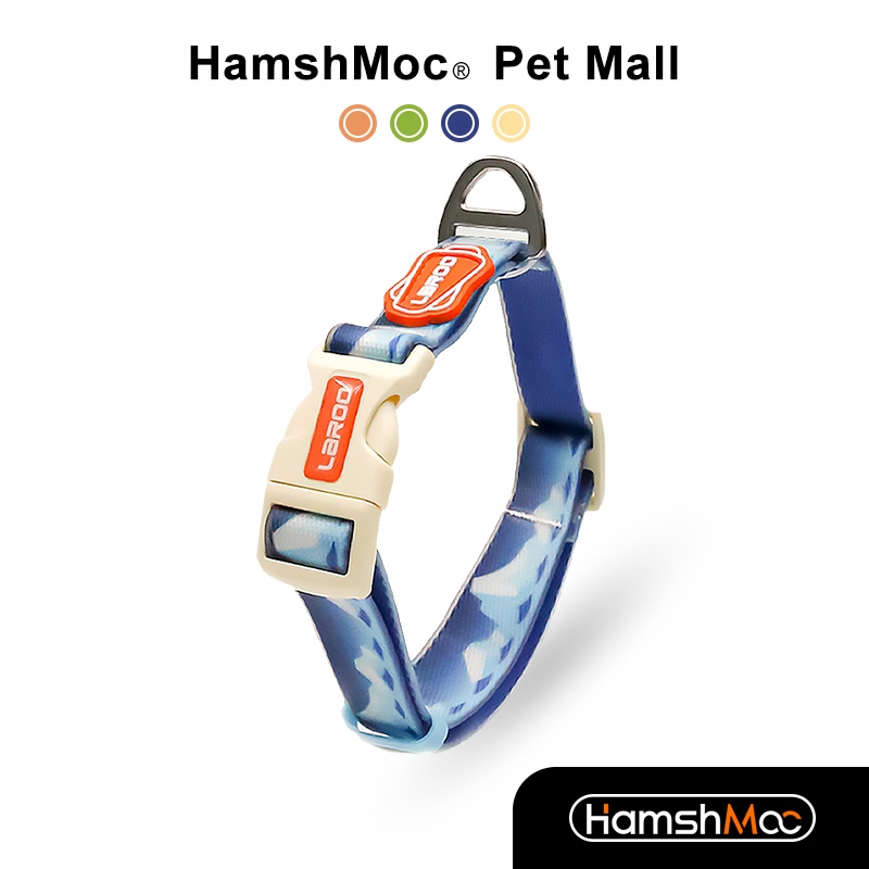 HamshMoc 防水狗狗項圈 可調整寵物脖圈 尼龍項圈 經典脖圈 高品質犬用遛狗牽引用品 小中大型犬【現貨速發】