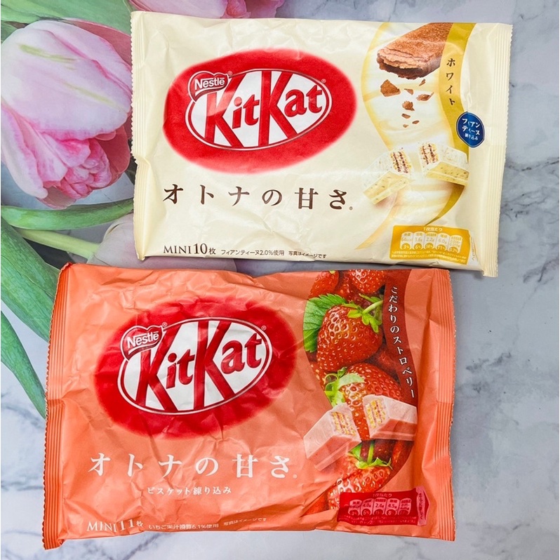日本 雀巢 kitkat 草莓風味餅乾11個入/威化餅白可可風味餅乾10個入/ 白桃可可風味餅乾 10枚入 6種口味供選