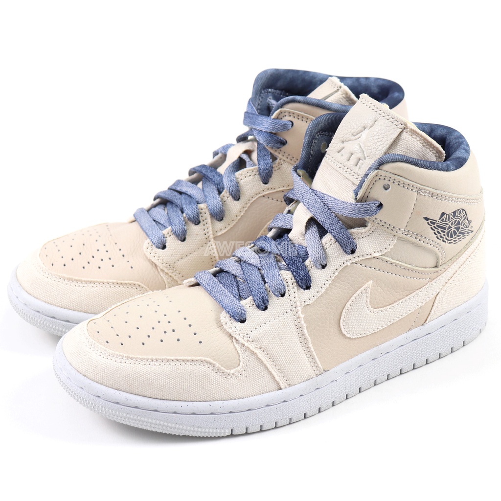 [歐鉉]WMNS NIKE AIR JORDAN 1 MID SE 奶油藍 AJ1 男女鞋 DM9126-104