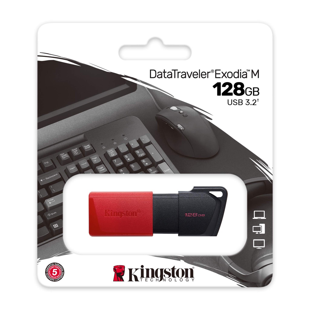 【Kingston金士頓】DataTraveler Exodia M 128G USB3.2 隨身碟
