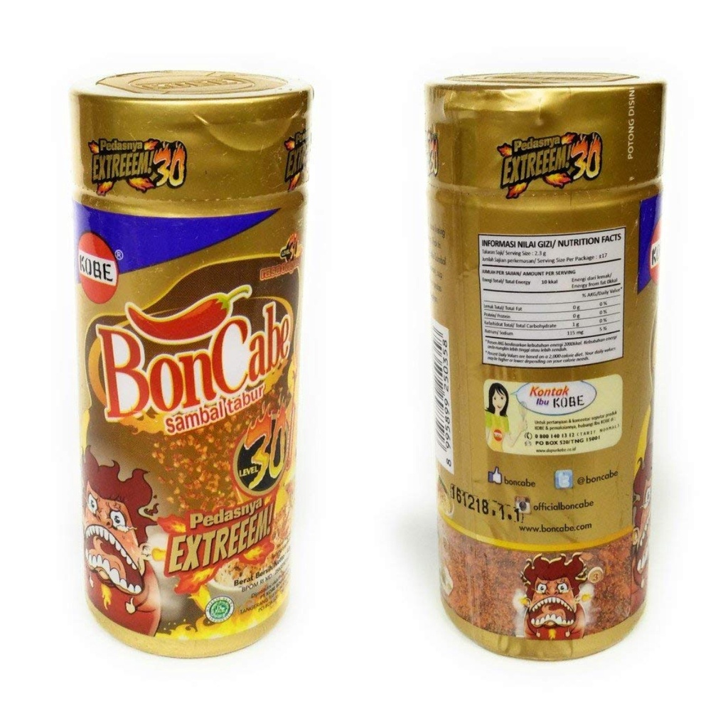 【BOBE便利士】印尼 KOBE BonCabe 辣椒粉(罐裝)