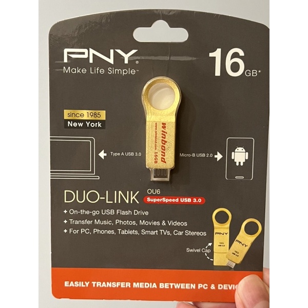 手機隨身碟 16GB PNY DUO-LINK OTG USB Flash Drive 3.0