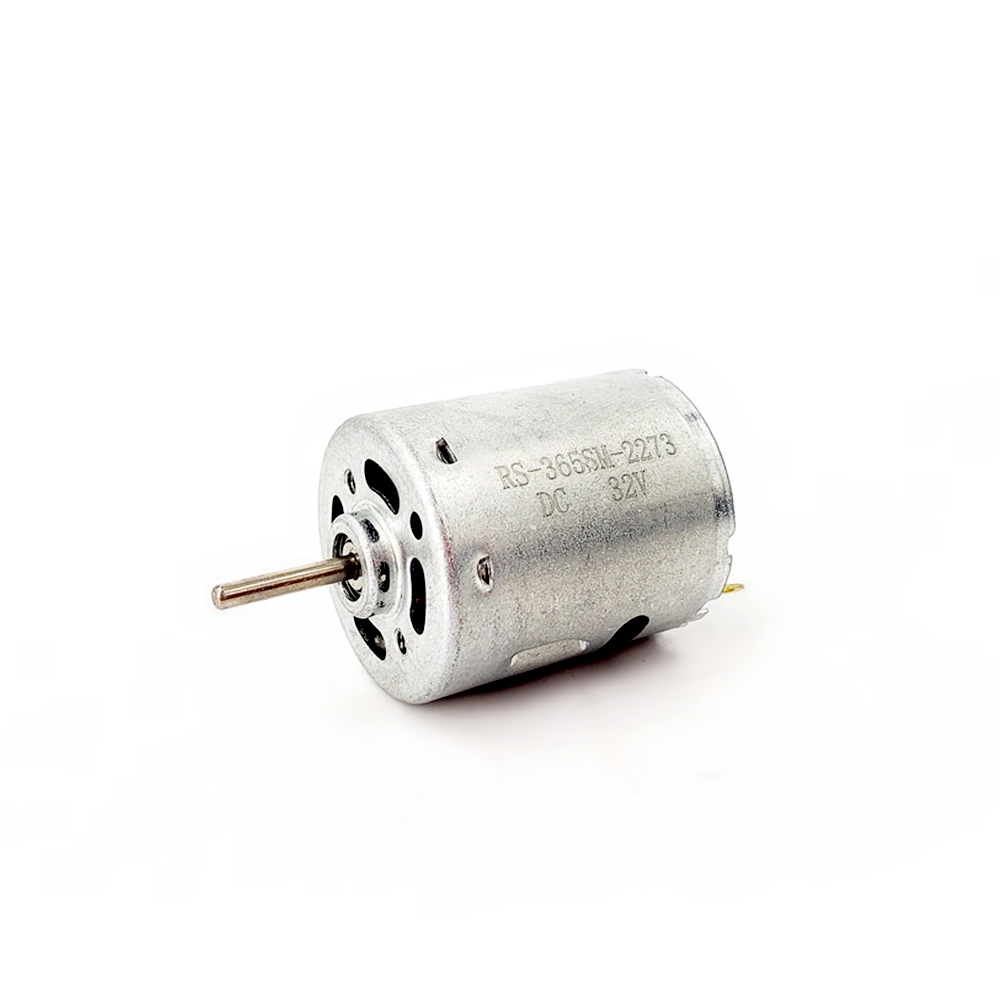 RS365 直流電機 12V-24V 18V 17500RPM 金屬高速碳刷微型電機玩具吹風機迷你風扇前滾珠軸承