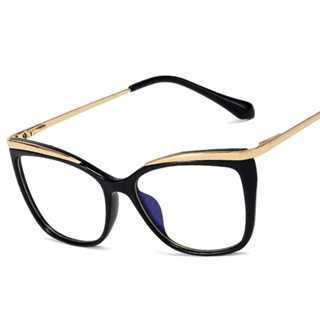 塑料鈦防藍光光學眼鏡框彈簧腿男士女士貓眼 TR90 時尚電腦眼鏡