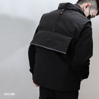 NIKE NSW THERMA-FIT TECH PACK 黑色 大口袋 工裝 保暖 背心 男款【DQ4305-010】