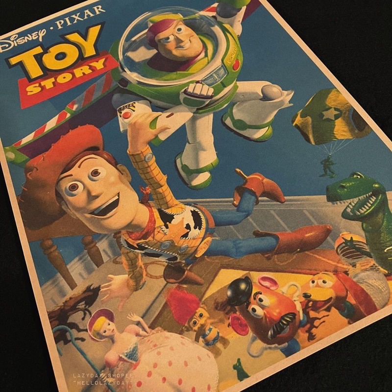 任選自己搭配買5張送2張《LAZYDAY VINTAGE SHOP》玩具總動員胡迪巴斯光年復古懷舊電影動畫裝飾海報牛皮紙