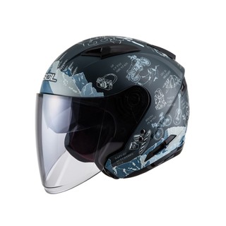 【SOL Helmets】SO-7E開放式安全帽 (探險者 消光藍/灰) ｜SOL安全帽官方商城｜ 排齒釦