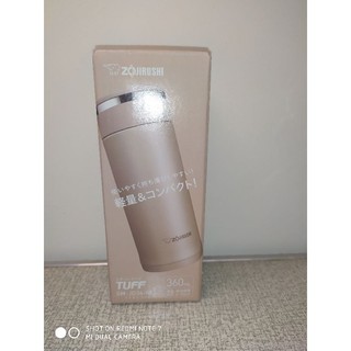 <全新未用>zojirushi象印360ml不繡鋼真空保溫杯-香檳金
