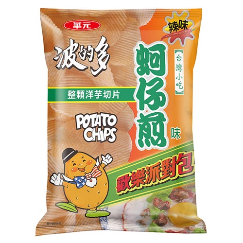 華元波的多洋芋片-蚵仔煎辣味100g【愛買】