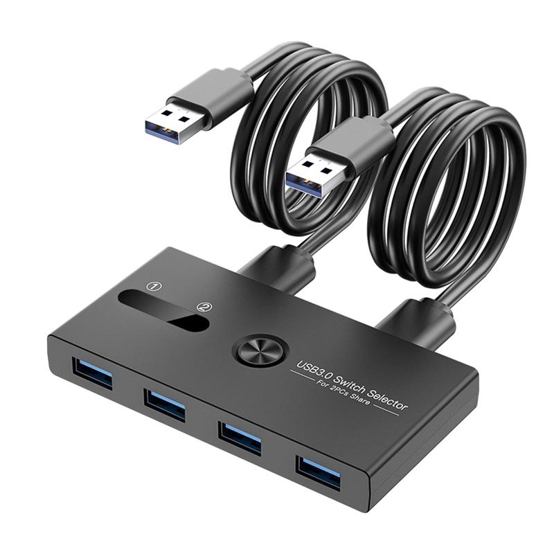 XIAOMI MI Usb Kvm 切換器 USB 3.0 切換器適用於小米 Mi Box 鍵盤鼠標打印機顯示器 2PC