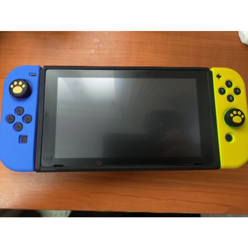 【二手】Switch joycon手把矽膠套 保護套 黃藍 果凍套 配件 周邊