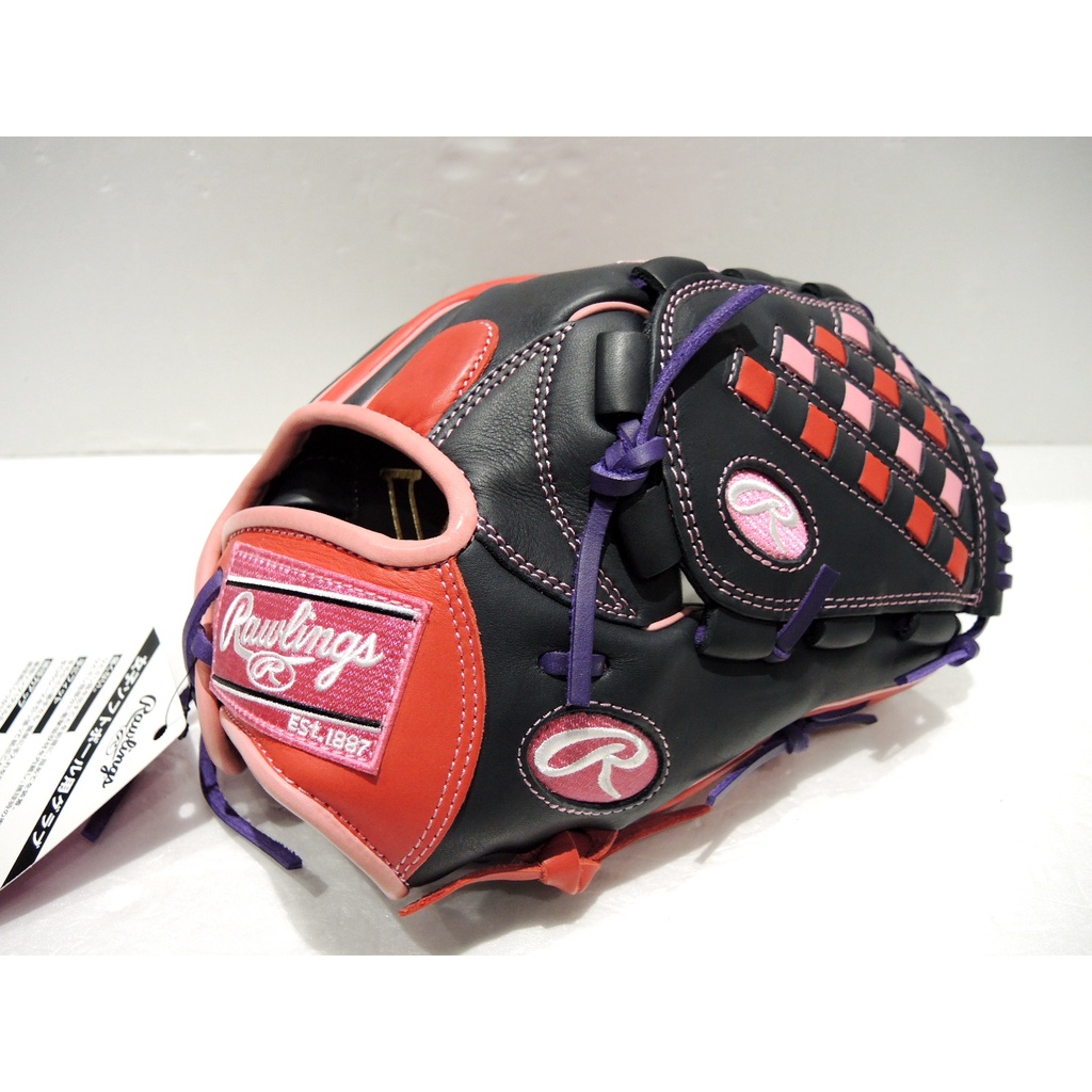 日本進口 Rawlings HOH® DP COLORS 棒壘球 野手手套 女子壘球 棒球可用(GS2FHDKM5)