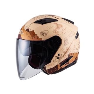 【SOL Helmets】SO-7E開放式安全帽 (探險者 消光沙漠黃/棕) ｜SOL安全帽官方商城｜ 排齒釦