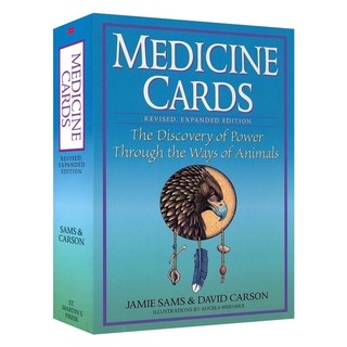 動物藥輪卡,贈中文翻譯｜Medicine Cards Deck/Book Set,教導人們使用動物療傷方法【左西】