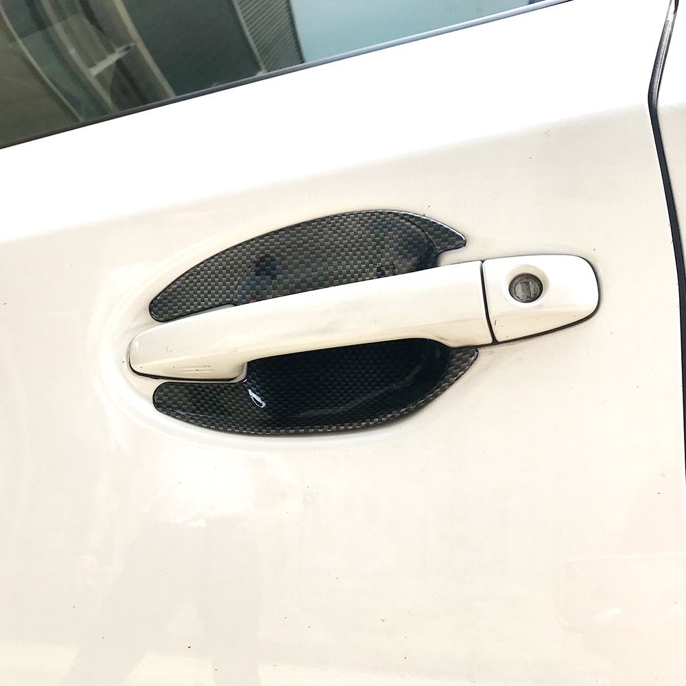 圓夢工廠 Toyota Prius 3代 2009~2012 改裝 卡夢 碳纖 車門把手防刮門板 門碗內襯保護 質感貼片