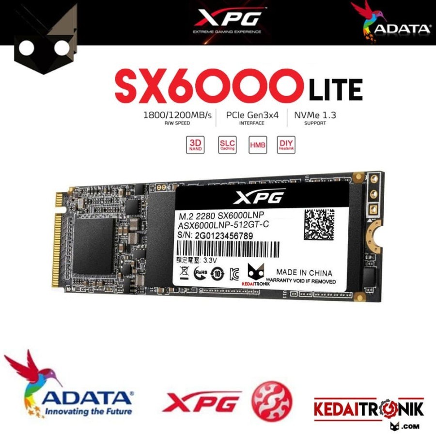 固態硬盤 M2 威剛 XPG SX6000 256GB M.2 NVMe Gaming SX 6000 3D NAND