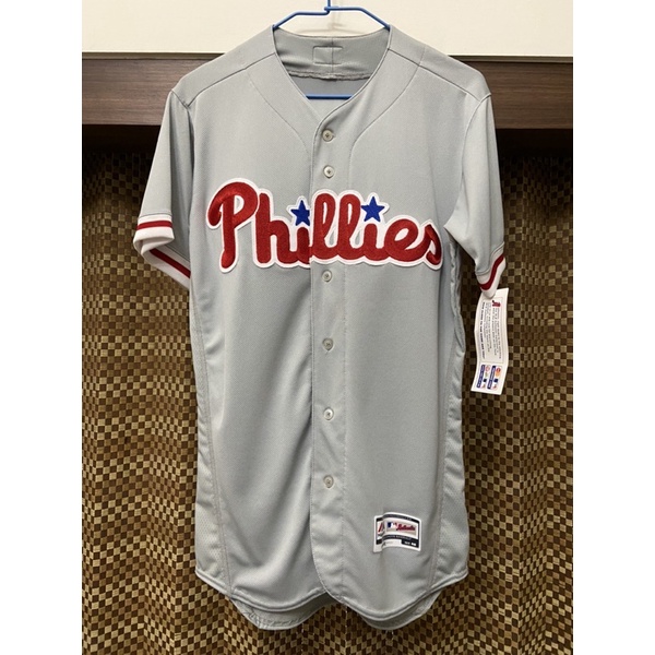 MLB費城人隊客場球衣 AU球員版球衣 全新吊牌未拆 大聯盟Majestic Philadelphia Phillies