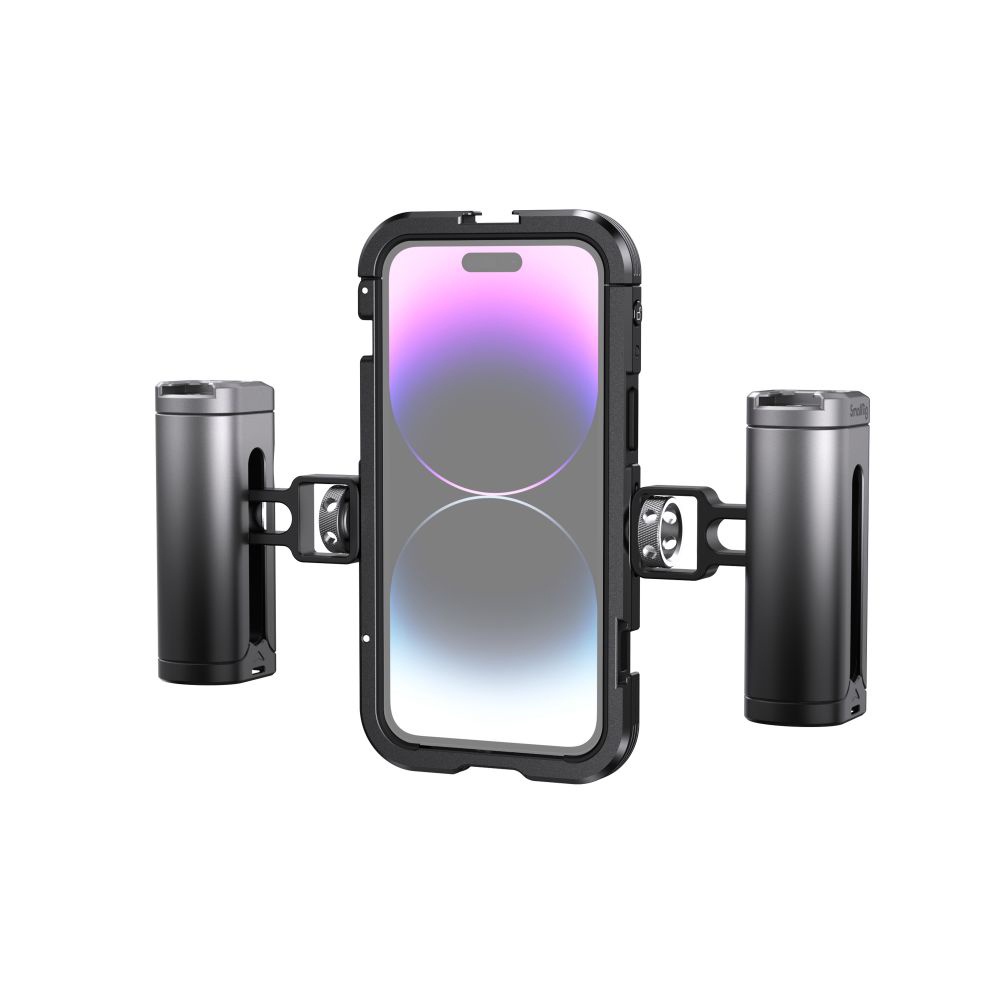 SmallRig 4078 精簡版雙手持套裝 For iPhone 14 Pro Max 手機兔籠 相機專家 公司貨