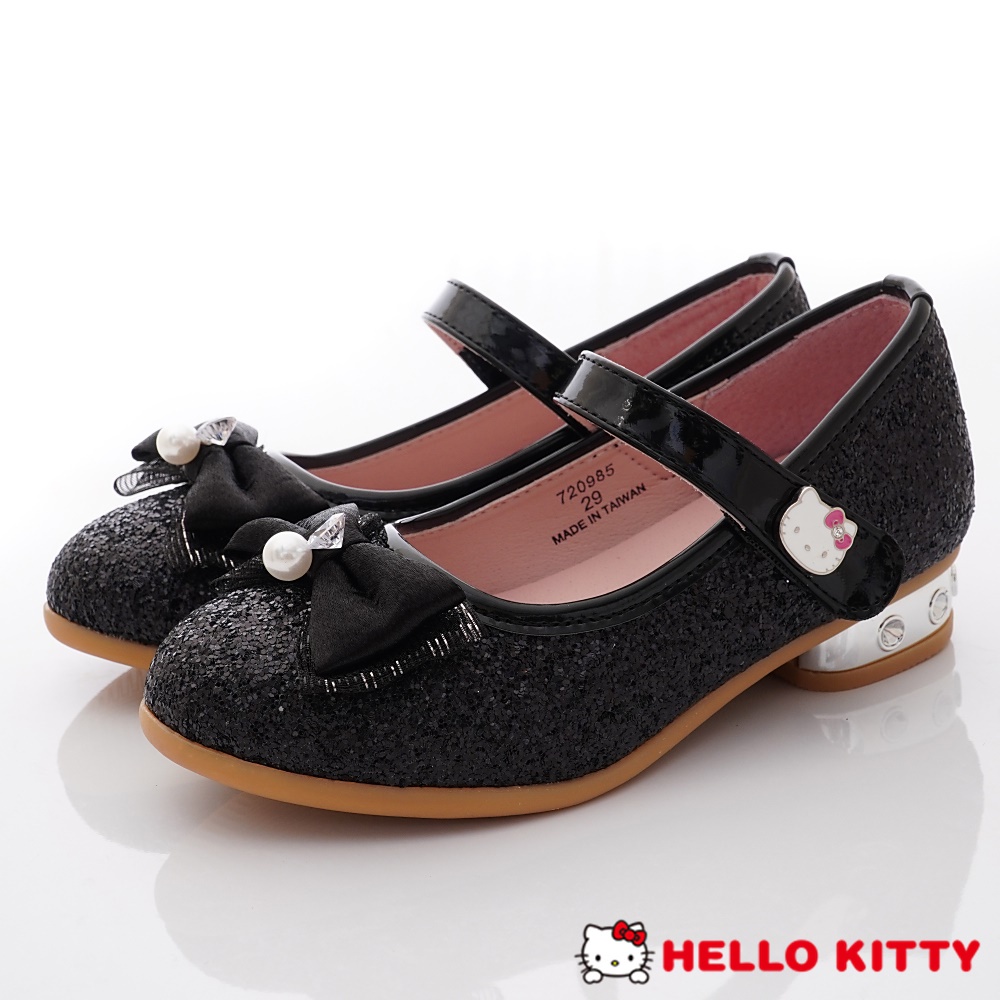 Hello Kitty&gt;&lt;氣質公主鞋款-720985黑(中大童段)台碼(零碼)