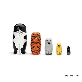 GOODFORIT /日本Detail x Midori Komatsu Feline 5貓咪毛孩俄羅斯娃娃