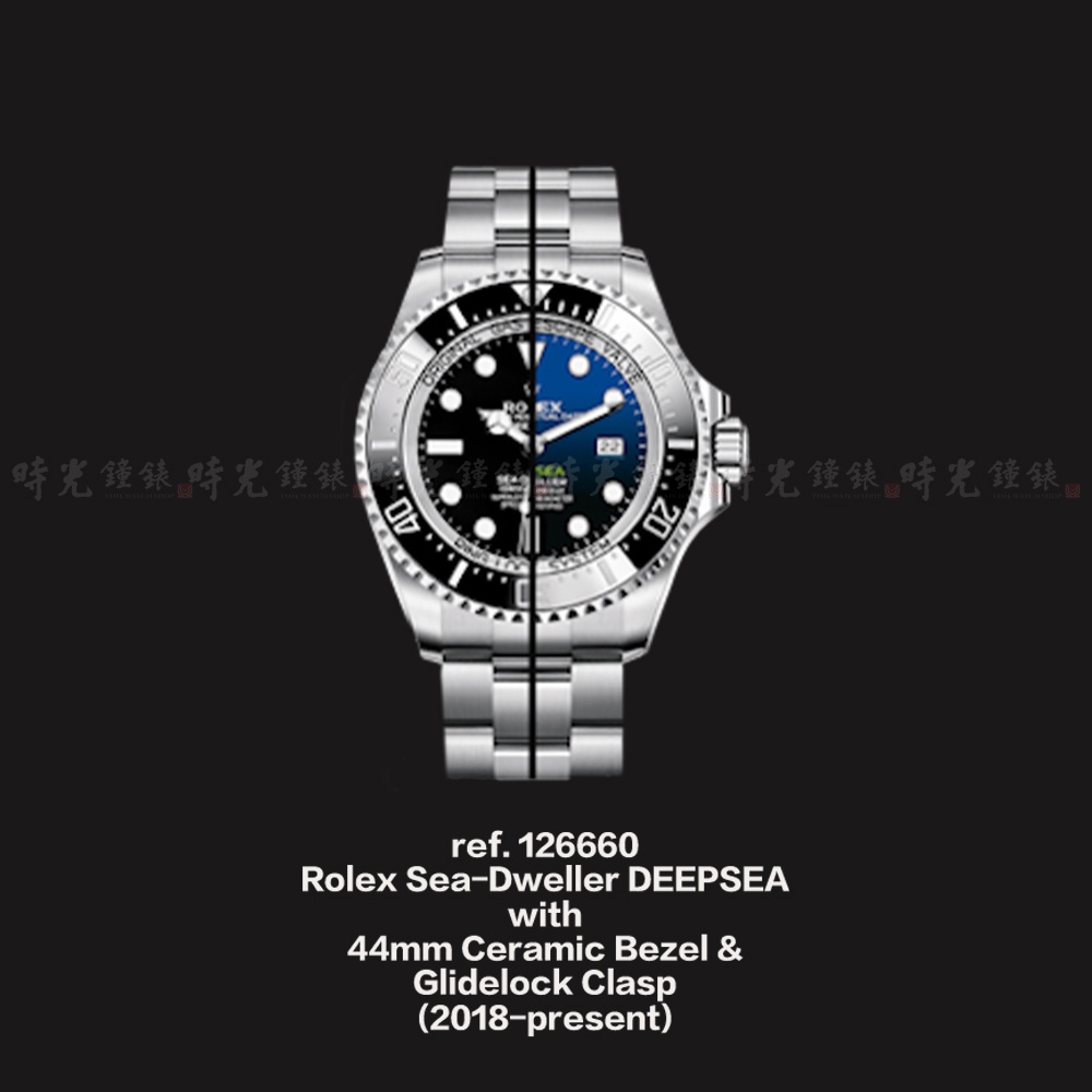 專用款橡膠錶帶【高雄時光鐘錶】Rubber B 勞力士 新款水鬼王 126660 橡膠錶帶 DEEPSEA 44mm